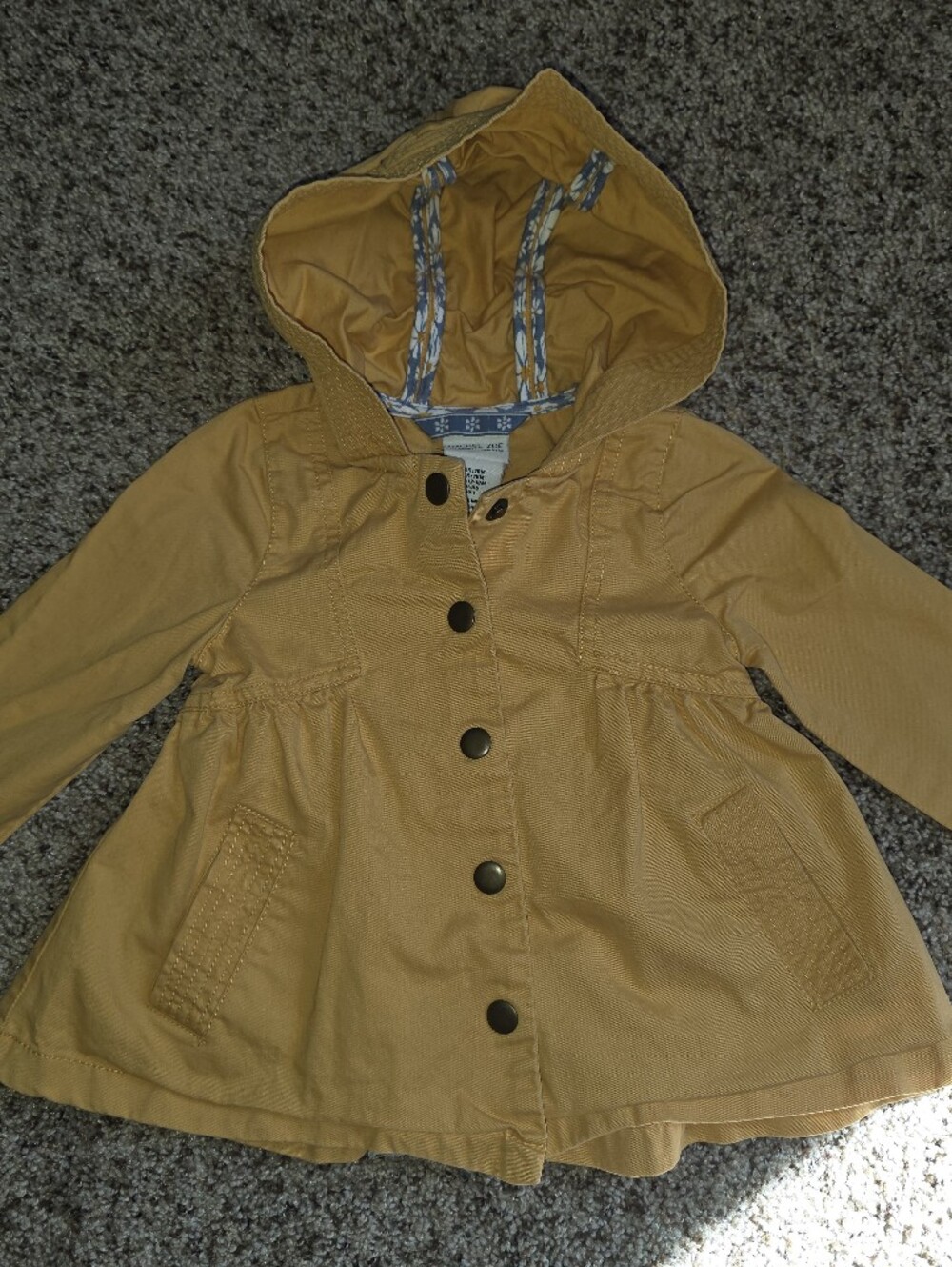 Rachel Zoe Yellow Girl's Hooded Jacket Size 18 Months